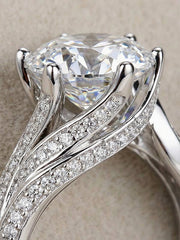 "Eternal Love" Oval-Cut Diamond Ring' — Every Angle Tells a Story Size Adjustable