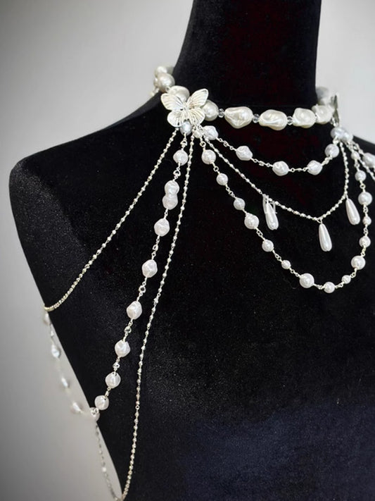 Flowing Light Shoulder Chain Body Chain Shoulder Chain Dress Accessories Birthday Dressing Banquet Matching