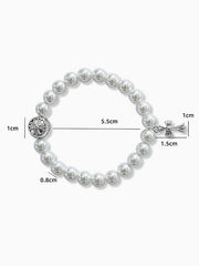 Designer Edition Chrome Hearts Vintage Baroque Pearl Bracelet