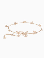 Butterfly Waist Chain Golden Romantic Spring Accessories Necklace Paired With Skirt Fairy Style Waist Belt Waist Seal