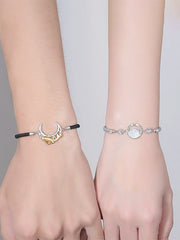 Love Under the Moon and Sea Couple Bracelets
