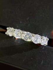 Shining Wheel Shimmering Circular Diamond Ring‘ Eternally Classic