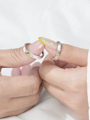 "Sun & Moon Diamond Couple Rings'" — Two Halves, One Love