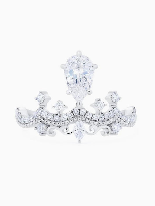 Queen’s Scepter Oval Diamond Ring' — Command Your Radiance