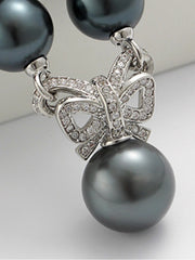 Witch's Teardrop · Enchanted Black Pearl Pendant Necklace Midnight Sonata Gothic Pearl 6mm