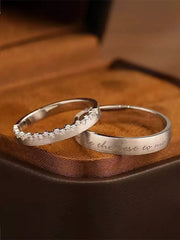 "Galaxy Kiss" Diamond Couple Rings' — Sworn by Stars, Belong to You S999