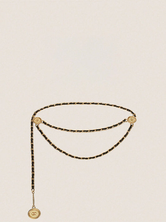 Hera Waist Chain Gold Chain Belt Small Fragrance Style Metal Waist Chain Accessories Creative Waist Seal for Women