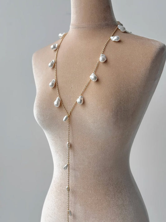 Mermaid Waist Chain Baroque Pearl Belt Dress Accessories with Skirt 2025 New Style