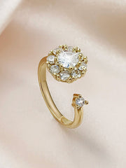 Fortune Turns Rotating Brilliance Rotating Prong Ring‘ Sparkling Diamond