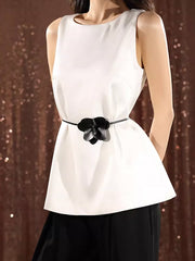 Iris Belt With Elegant Temperament Three-dimensional Flower Waist And Neck Accessories Dual-use Skirt Belt