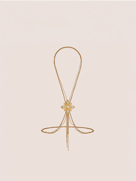 Countess Gold Waist Chain Body Chain Fragrant Belt Dress Annual Meeting Chest Chain Waist Cover