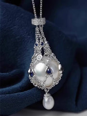 Lock in Love Net Bag with Pearls  Anniversary Gift Special Present for Girlfriend