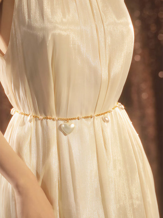 Love Pearl Waist Chain Dress Belt Accessories Chain Matching Skirt 2025 New Women's Edition