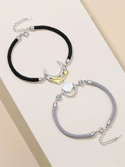 Love Under the Moon and Sea Couple Bracelets