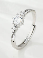 Star - Crossed Love Words: Creative Couple Rings' Telling a Star  Love Story S925 Size Adjustable