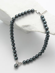 Witch's Teardrop · Enchanted Black Pearl Pendant Necklace Midnight Sonata Gothic Pearl 6mm