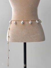 Mermaid Waist Chain Baroque Pearl Belt Dress Accessories with Skirt 2025 New Style