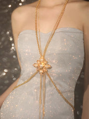 Countess Gold Waist Chain Body Chain Fragrant Belt Dress Annual Meeting Chest Chain Waist Cover
