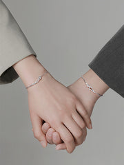 Thorn and Rose Couple Bracelet Blend of Nature and Art