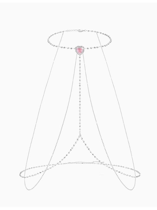 Angel Wings Body Chain Dress Wedding Bridal Party Necklace Chest Chain Accessories Waist Chain