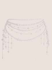 Fairy Pearl Waist Chain Cascading Tassels Waist Accessories Waist Belt Body Chain