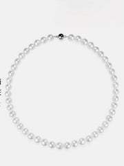 Natural Freshwater Pearl Necklace S925 Silver Bead Chain Pearl Necklace Collarbone Mother Chain Jewelry Gift 6-7mm