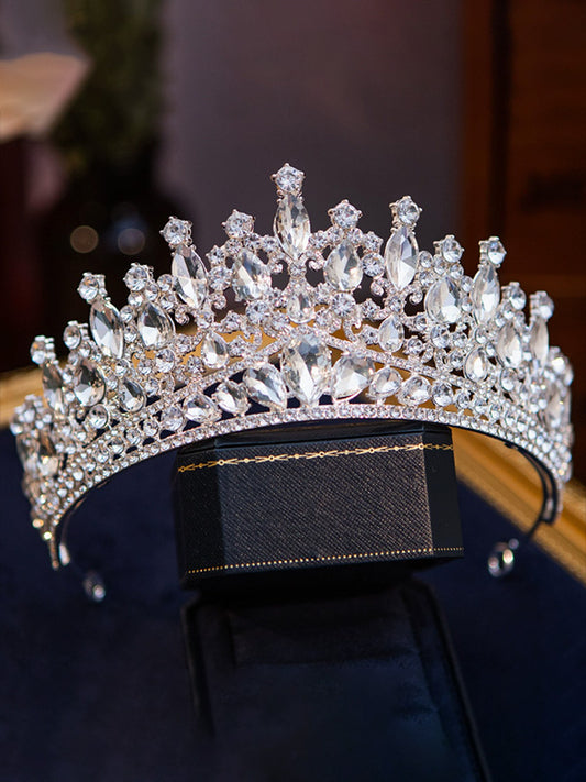 "Frost Code" Laser-Engraved Crown Hair Accessory 12# Tiara