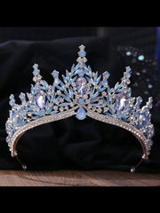 Galactic Tears: Asymmetric Sapphire Crown Tiara | Command the Gala Spotlight