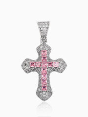 Radiant Brilliance Exquisite Diamond-Encrusted Cross Necklace