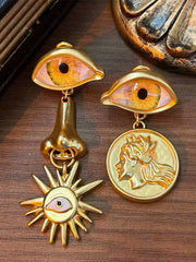 Evil Eye Necklace and Earrings Set Sweet But Cool and Special Gift