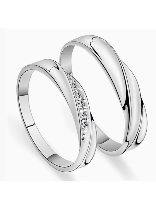 Simple Yet Extraordinary Couple Rings Adjustable Opening