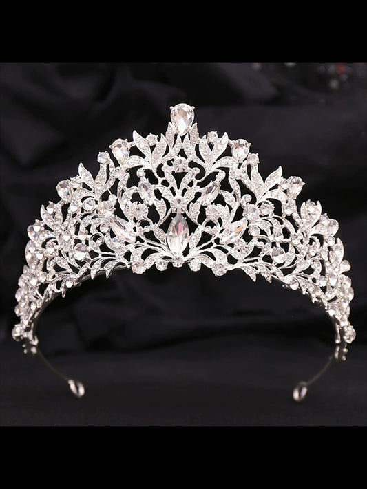Rococo Elegance: 1000-Crystal Handwoven Tiara | Red Carpet Showstopper
