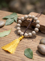 White Dragon Saliva Incense Bead Bracelet | Stress Relief & Focus Support Daily Wear Jewelry