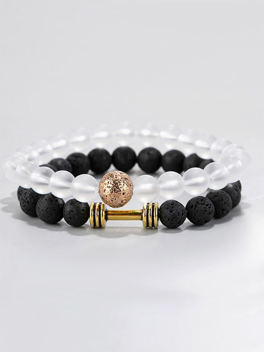 "Black & White Harmony" Couple Bracelets Subtle Luxury Eternal Love Token