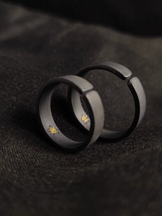 Whispers of Love Unrequited Love Couple Rings' Adjustable