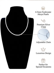 “Millet Beads” Necklace Freshwater Cultured Pearls Aurora Series Perfectly Round and Flawless(4mm-5mm)