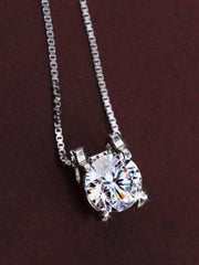 Classic Square Diamond Pendant Necklace Eternal Shine