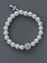 Designer Edition Chrome Hearts Vintage Baroque Pearl Bracelet
