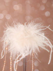 Fairy Feather Necklace Multi layer Bead Flower Chain Neck Ornament Choker Accessories