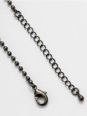 Elegance in a Drop Black Pearl Pendant Necklace