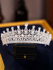 Antique Museum Replica Tiara - 19th Century Court Crystal Headdress 3#