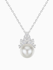 Ice Queen Pearl Pendant Necklace Shine Your Elegance S999 Silver 12mm