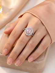Bespoke "Starlight" Oval Diamond Ring' — A Galaxy on Your Finger Size Adjustable