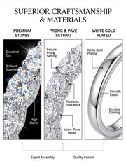 Shining Wheel Shimmering Circular Diamond Ring‘ Eternally Classic