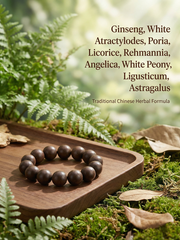 Ginseng Herbal Incense Bead Bracelet | Natural Qi-Boosting Calming Aromatherapy Jewelry
