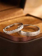 "Galaxy Kiss" Diamond Couple Rings' — Sworn by Stars, Belong to You S999