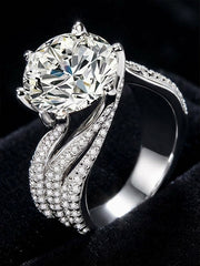 "Eternal Love" Oval-Cut Diamond Ring' — Every Angle Tells a Story Size Adjustable
