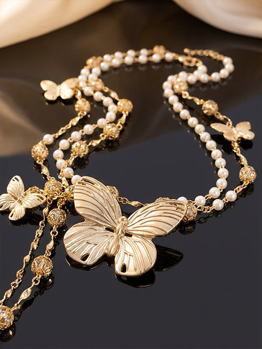 Rouya Butterfly Waist Chain Butterfly Belt Dress Accessories with Skirt 2025 New Female