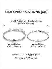 Twin Serpents Couple Bracelets - Your Body Heat Shapes My Form