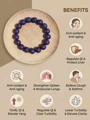 "Purple Luck" Herbal Incense Bead Bracelet | Natural Antioxidant & Calming Aromatherapy Jewelry